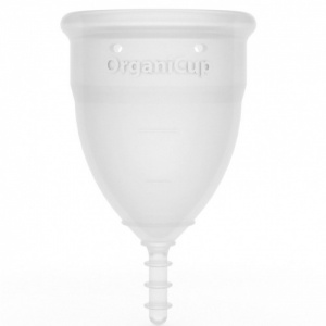 OrganiCup - the award-winning menstrual cup that replaces pads and tampons.